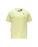 K-WAY children's T-shirt K7133YW P. LEONIDE Lime cotton jersey crew neck logo regular fit