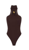 Elisabetta Franchi women's bodysuit BO01761E2EV9 The Club Brown