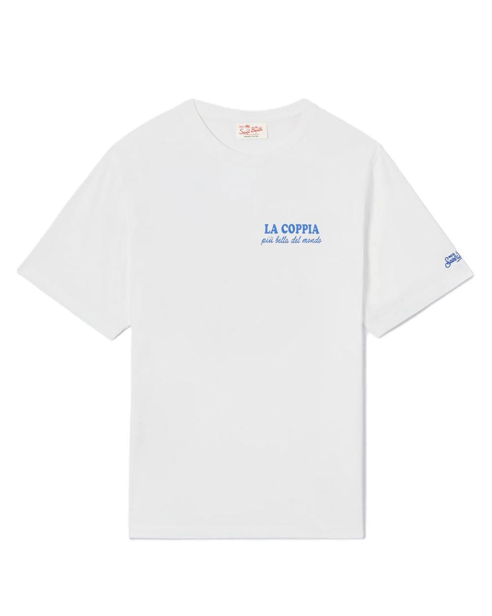 MC2 SAINT BARTH T-shirt Mc2 Saint Barth uomo Portland coppia Schweppes bianca PRL000204568L 001N 