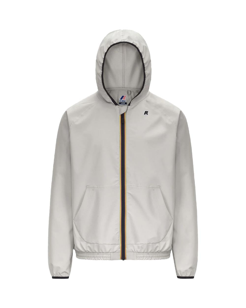K-WAY Giubbino K-WAY uomo K8138RW SIA Beige cappuccio zip tasca logo poliestere K8138RW 634 