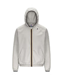 Giubbino K-WAY uomo K8138RW SIA Beige cappuccio zip tasca logo poliestere