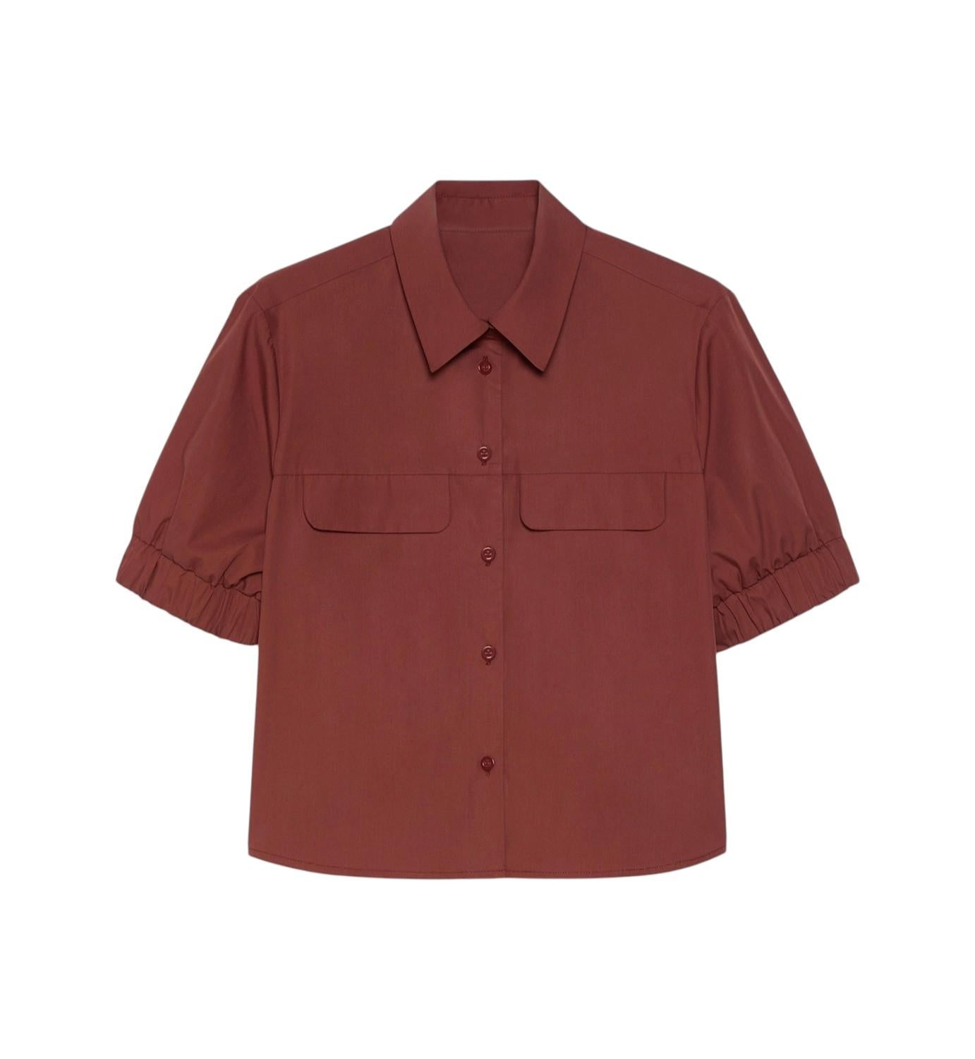 PENNYBLACK Camicia Pennyblack donna 2612111052200 002 Cabina cropped in popeline Terracotta<BR/> 2612111052200 002 