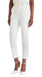 Pantalone Elisabetta Franchi donna PA13261E2360 Iconic Collection Bianco