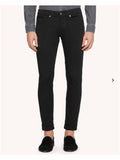 Jeans DONDUP uomo GEORGE UP232BS0030PTD Nero cinque tasche vita bassa logo