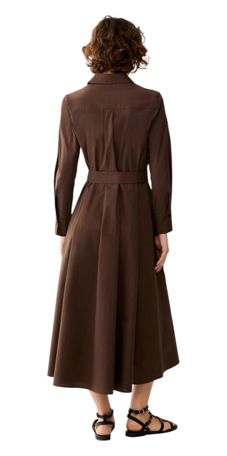 PENNYBLACK Chemisier Pennyblack donna 2611971063200 003 Angizia in popeline di cotone Cacao<BR/> 2612221012200 003 
