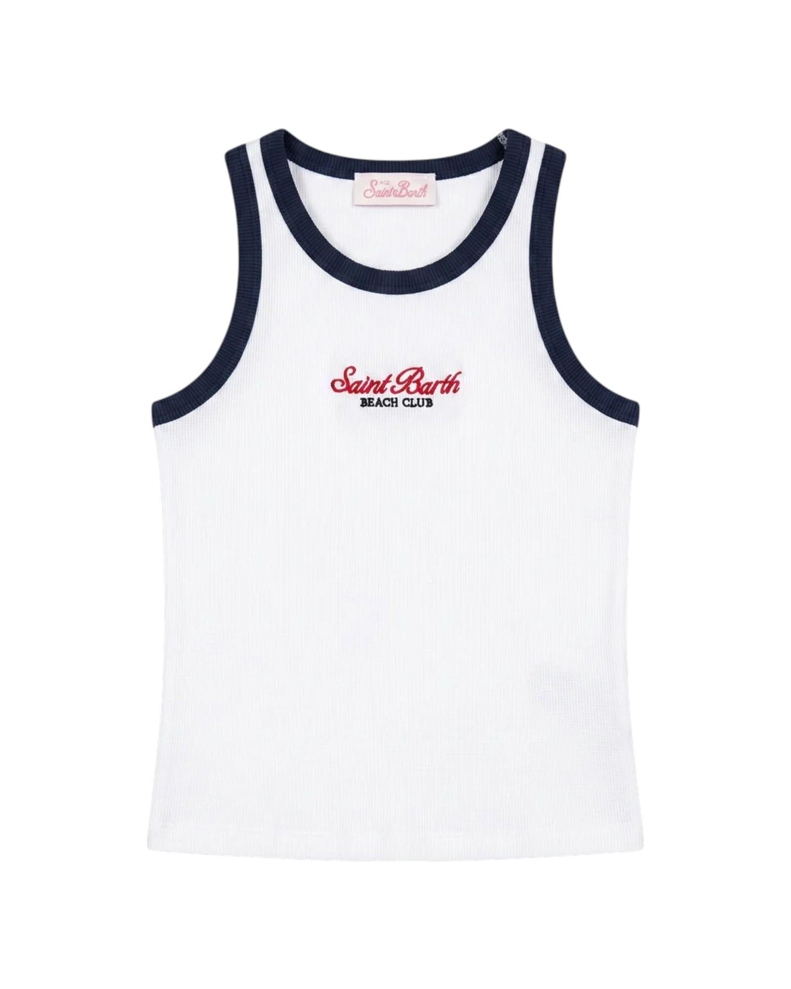 MC2 SAINT BARTH Top MC2 SAINT BARTH bambina BLUE002 04211L 0161 Bianco BLUE00204211L 0161 