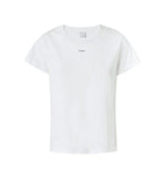 Pinko women's t-shirt 100373 A228 white short sleeve mini logo