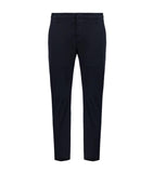 Dondup Men's Alfredo UP518GS0096U blue slim compact gabardine trousers