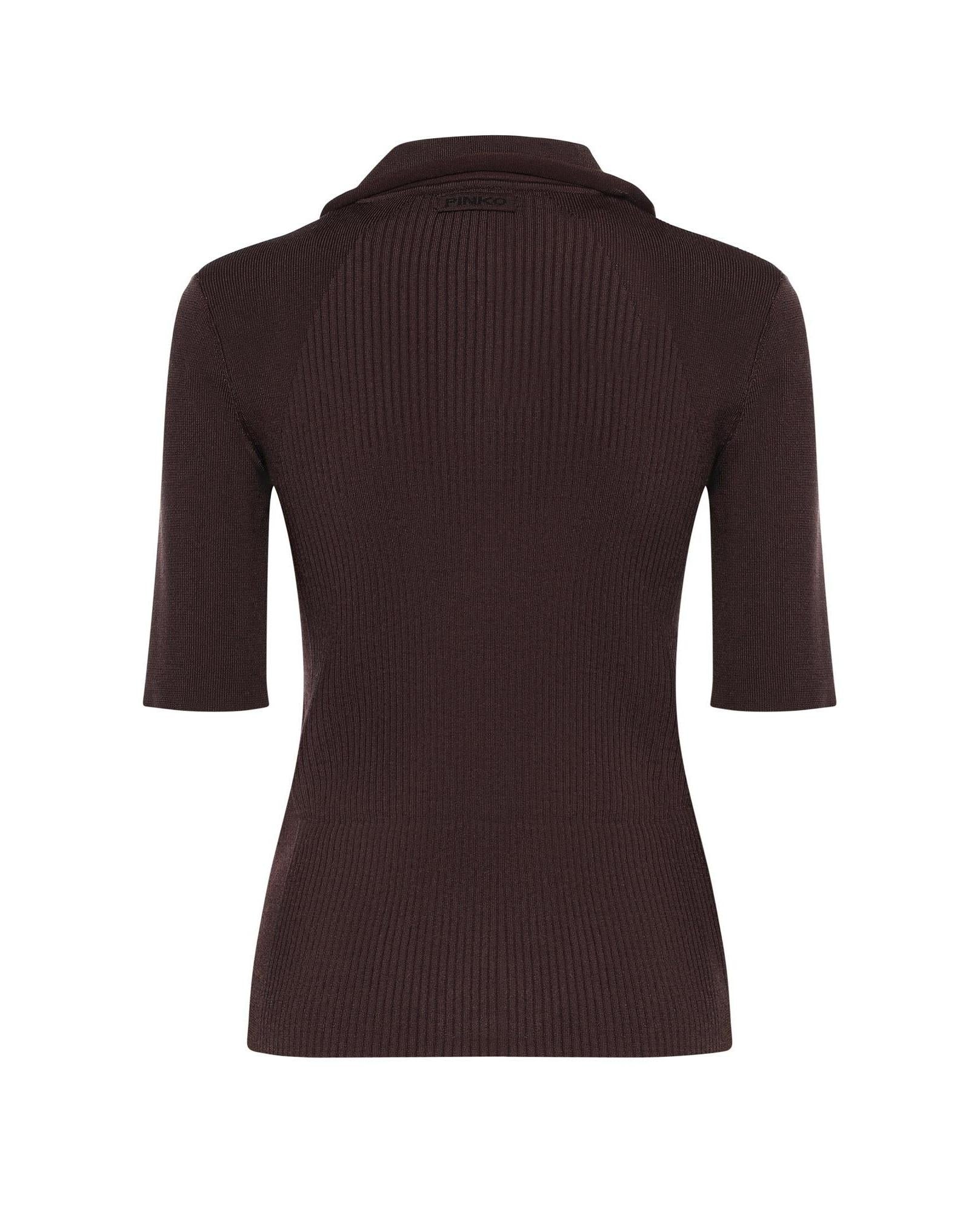 PINKO Maglia Pinko donna 106316A347 L78 Coperto a costine verticali Marrone<BR/> 106316A347 L78 