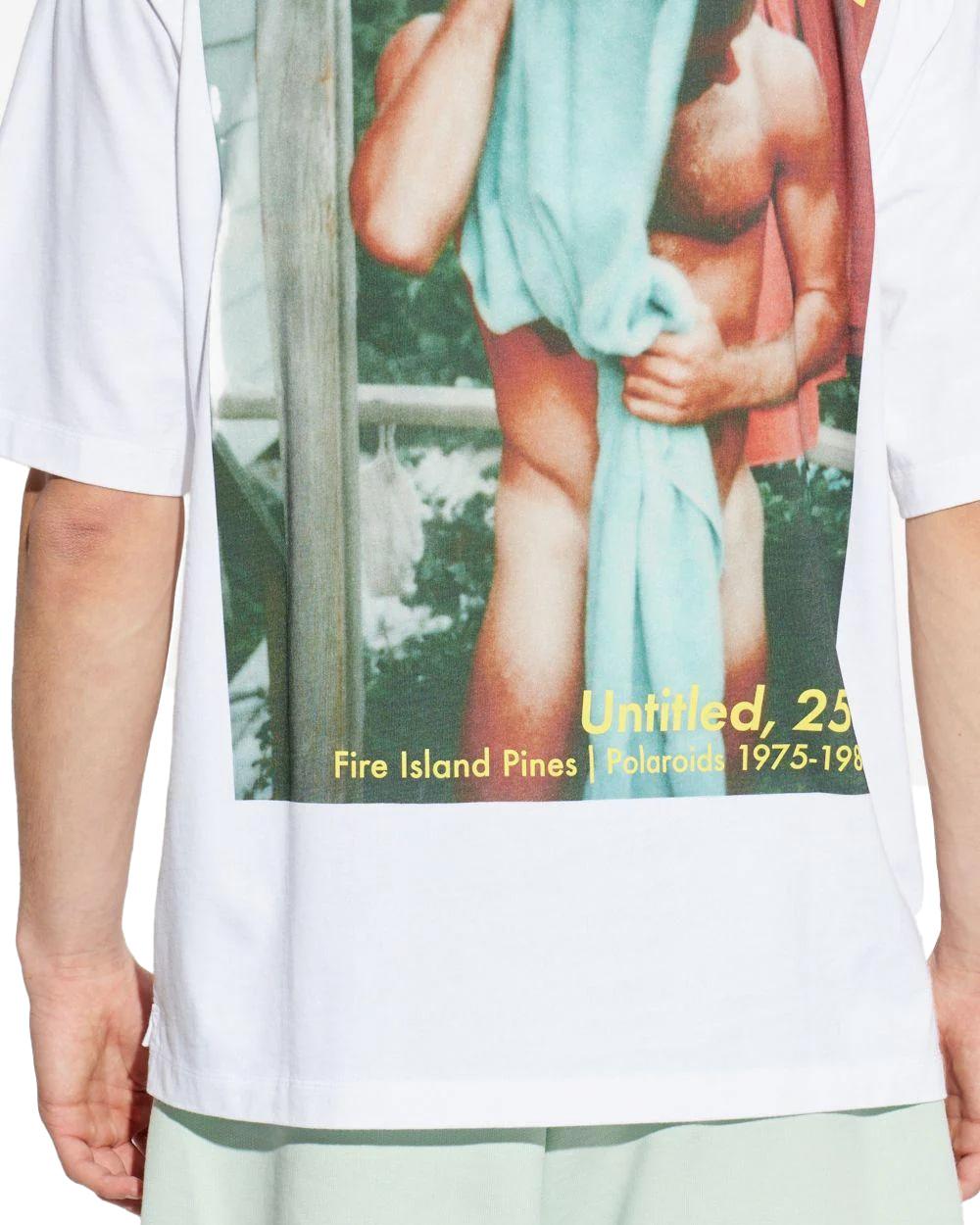 DSQUARED2 T-shirt DSQUARED2 uomo S74GD1549D20106 Bianca cotone girocollo stampa grafica maniche corte S74GD1549D20106 100 