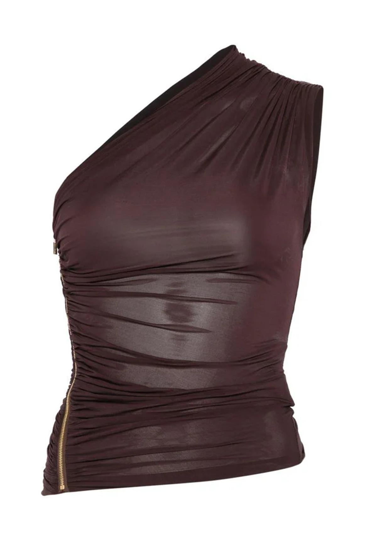 ELISABETTA FRANCHI Top Elisabetta Franchi donna CN00962E2644 The Explorer Cacao<BR/> CN00962E2 644 