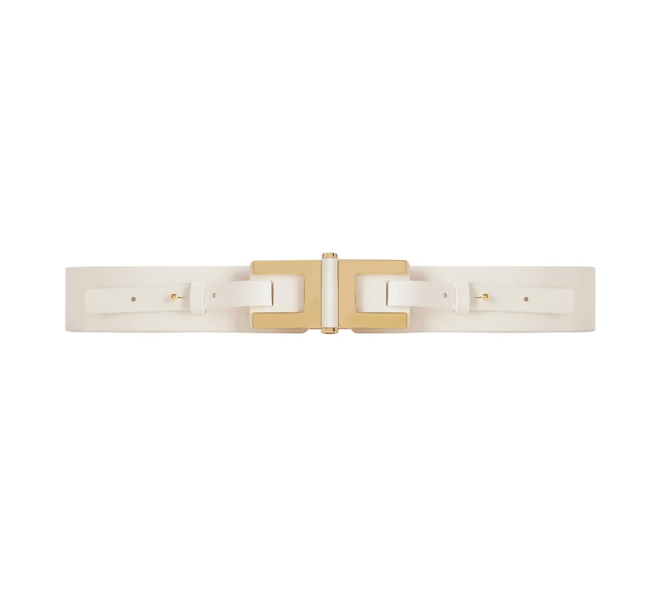 ELISABETTA FRANCHI Cintura donna Elisabetta Franchi CT50S61E2360 pelle Avorio<BR/> CT50S61E2 360 