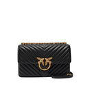 Borsa PINKO donna LOVE ONE CLASSIC DC 100941A0GK Nera oro pelle tracolla nappa trapuntata