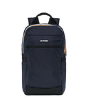 K-WAY unisex backpack K8148CW MID LAON Blue water-repellent shoulder straps pocket logo