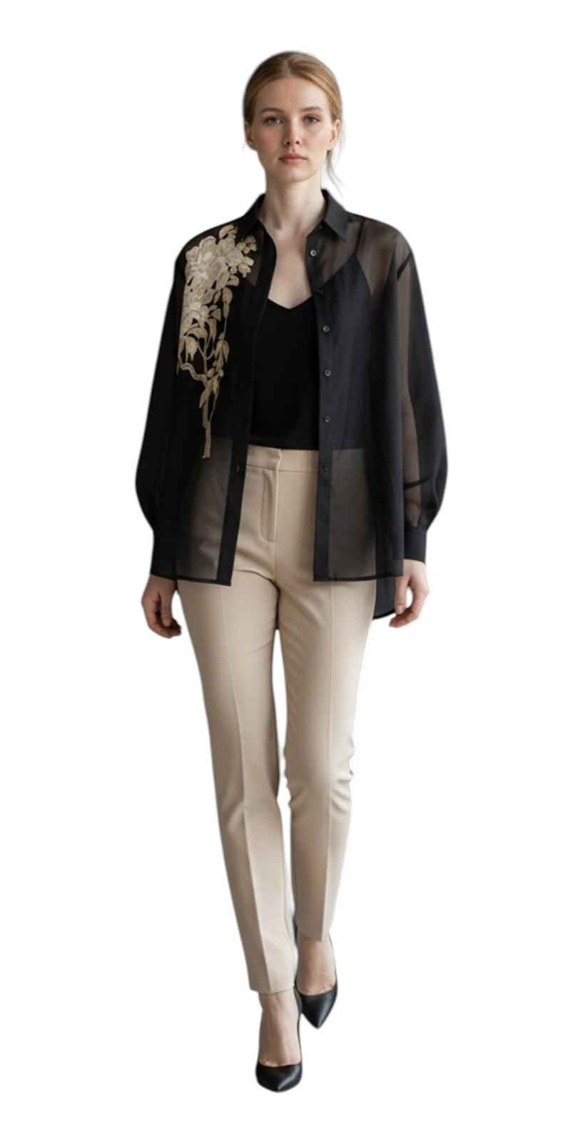 STUDIO Camicia Studio donna 2616261014600 002 Libra in seta Nero<BR/> 2616261014600 002 
