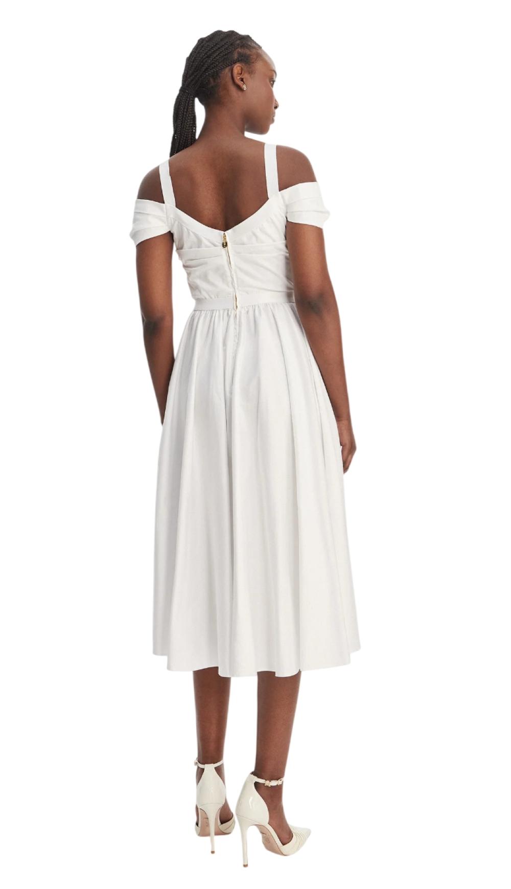 ELISABETTA FRANCHI Abito Elisabetta Franchi donna AB92161E2100 Daily Bianco<BR/> AB92161E2 100 
