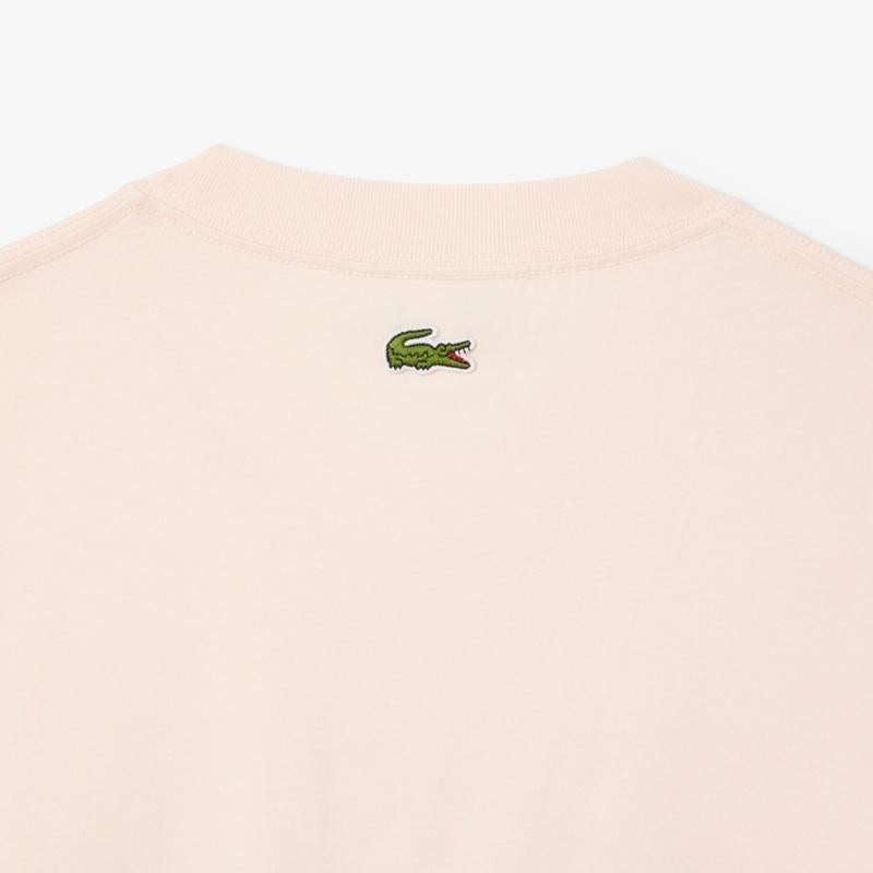 LACOSTE T-shirt Lacoste uomo TH0284 GXI rosa stampa petto TH0284 GXI 