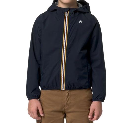 K-WAY Giubbino K-way bambino K21371W K89 JACK STRETCH DOTblu delpth scuro K21371W K89 