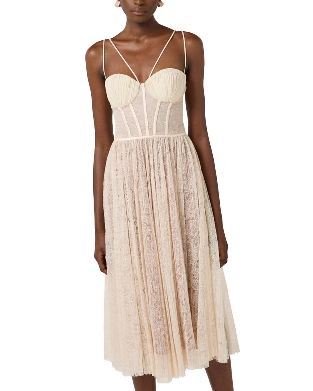ELISABETTA FRANCHI Abito ELISABETTA FRANCHI donna AB97162E2 Burro pizzo bustier disegni floreali AB97162E2 EG9 