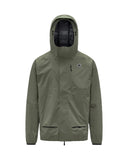 K-WAY unisex jacket K5122MW ROCHE Green waterproof hood pockets regular fit