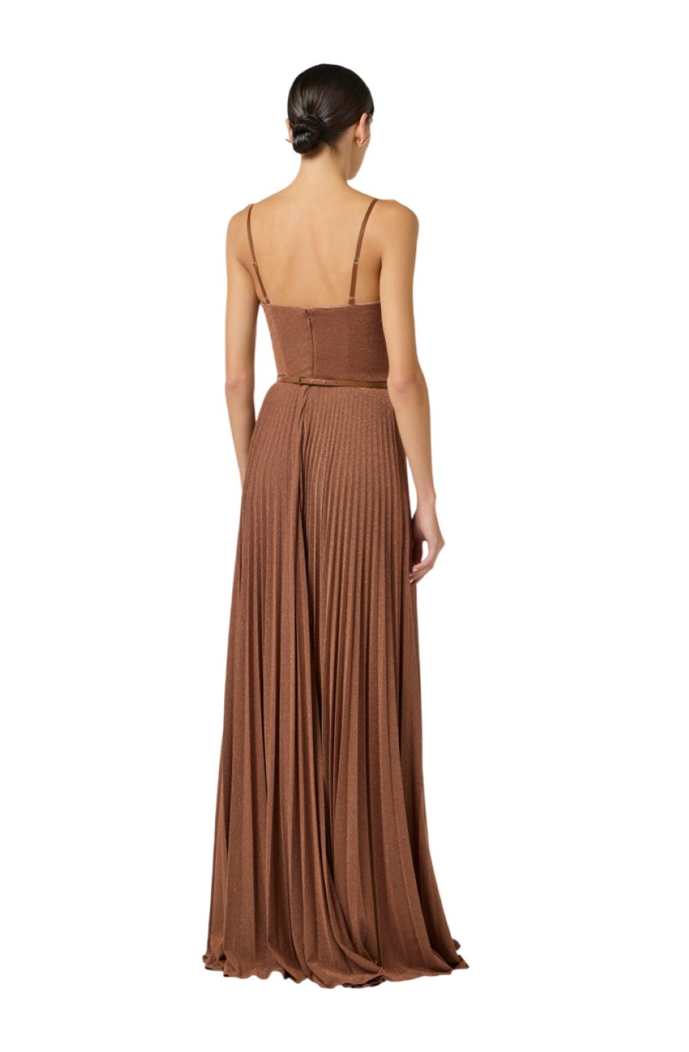 ELISABETTA FRANCHI Abito Elisabetta Franchi donna ABR1661E2600 Red Carpet Cuoio<BR/> ABR1661E2 600 