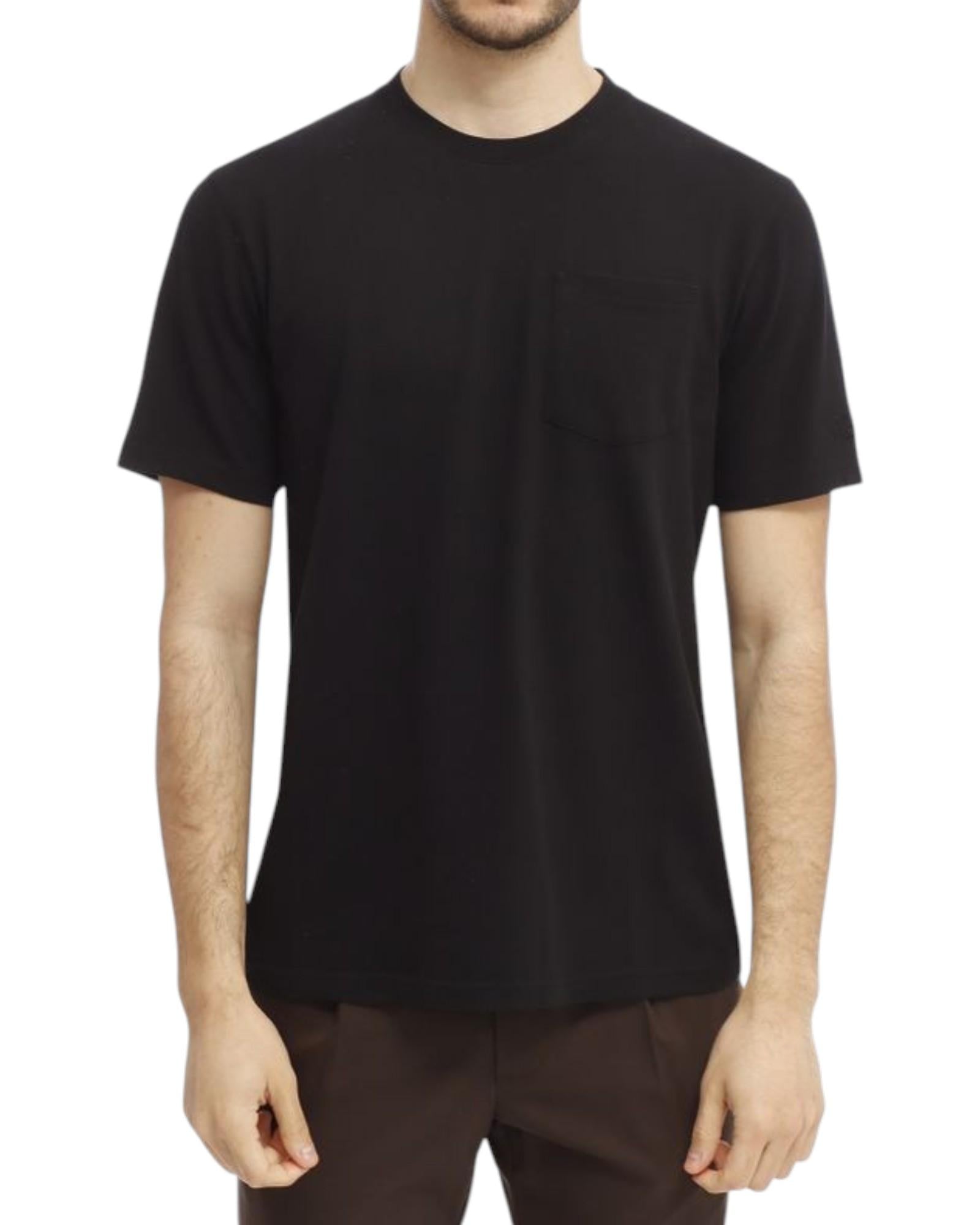 MC2 SAINT BARTH T-shirt MC2 SAINT BARTH donna BKW0001 01131L 00 Bakewell con taschino in piquet Nero<BR/> BKW000101131L 00 