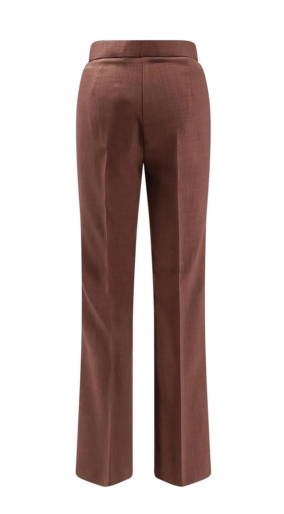 PINKO Pantalone Pinko donna 107595A2W6 L78 New Serenidad in viscosa frisottina Marrone<BR/> 107595A2W6 L78 