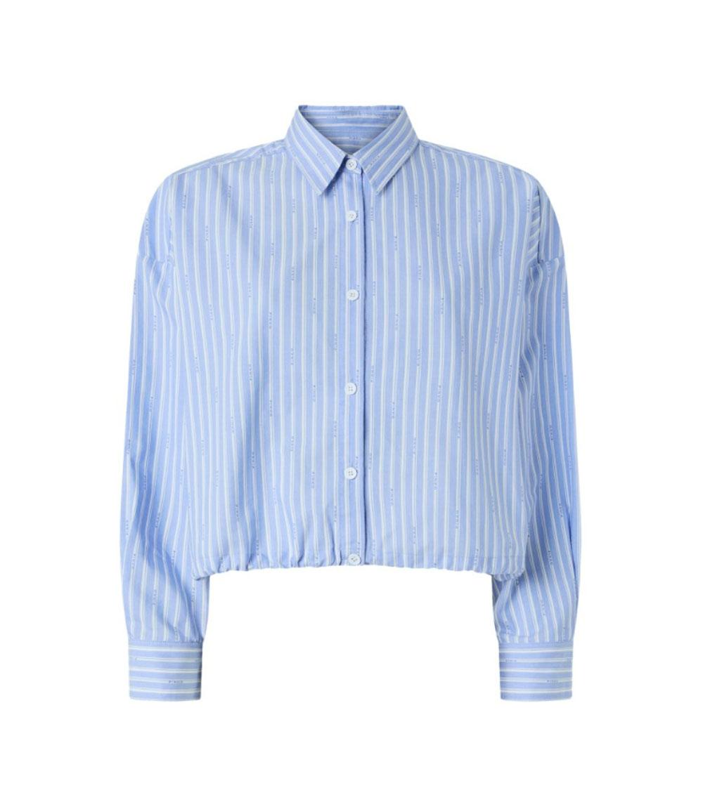 PINKO Camicia Pinko donna 106249A36J Cammie bianca azzurra 106249A36J EZB 