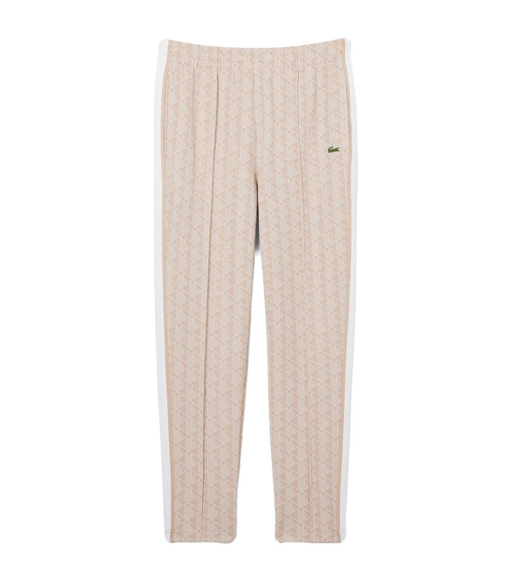 LACOSTE Pantalone Lacoste uomo XH1440 beige monogram jacquard<BR/> XH1440 8GI 