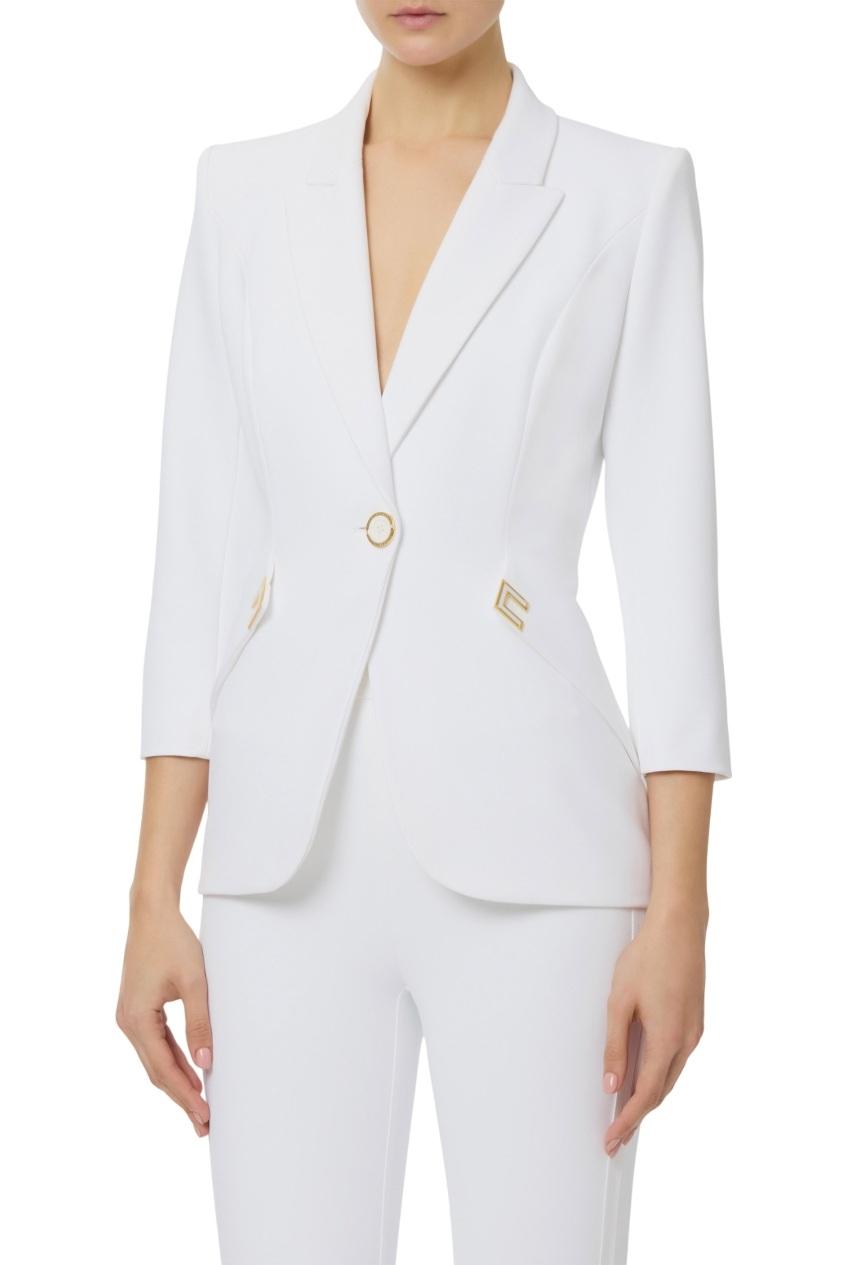 ELISABETTA FRANCHI Giacca Elisabetta Franchi donna GI21561E2360 Avorio<BR/> GI21561E2 360 