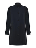 RRD Women's Jacket 25503 60 Montecristo Color Coat Wom Jkt Blue Black snap buttons