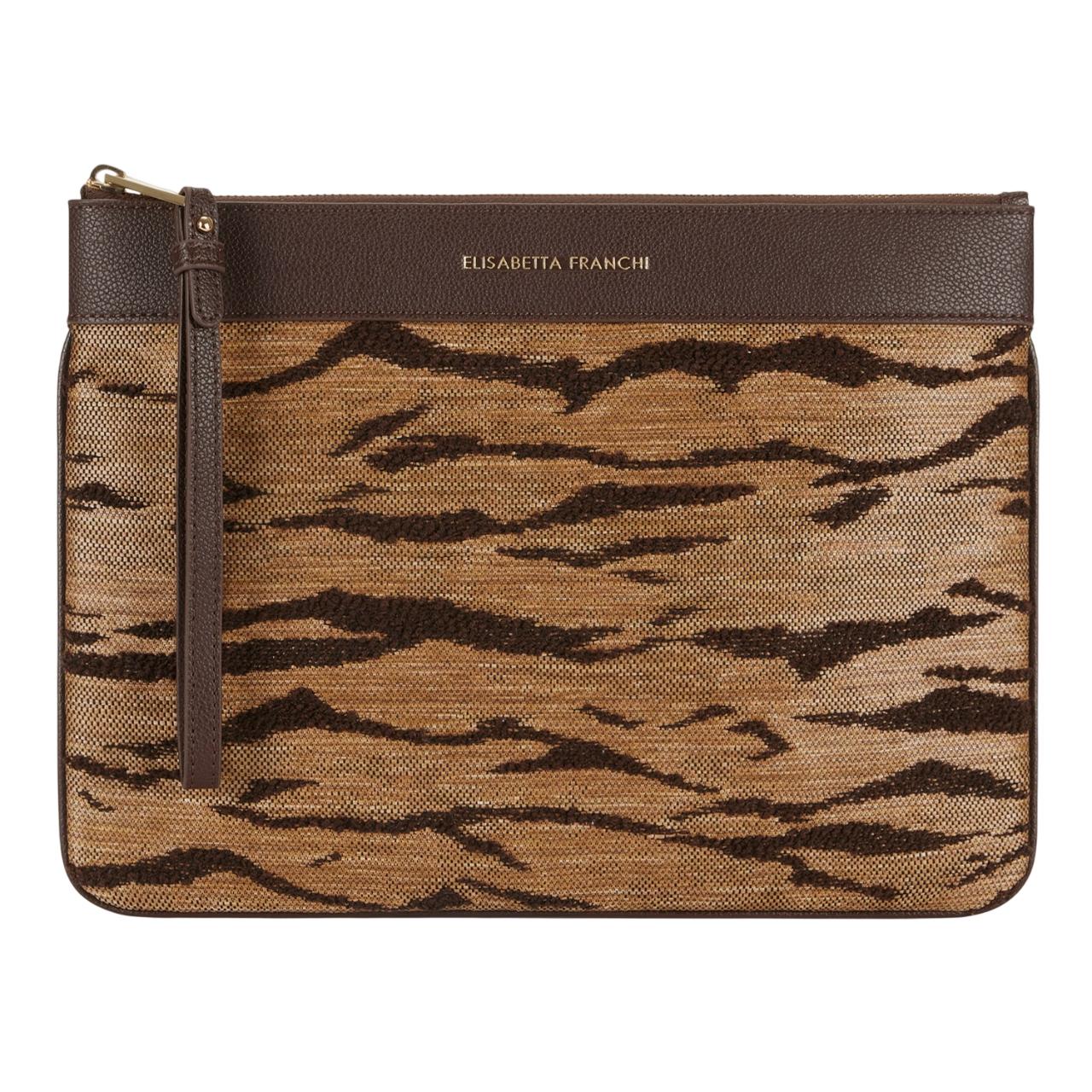 ELISABETTA FRANCHI Borsa donna Elisabetta Franchi BS12A62E2470 Tigre Cammello<BR/> BS12A62E2 470 