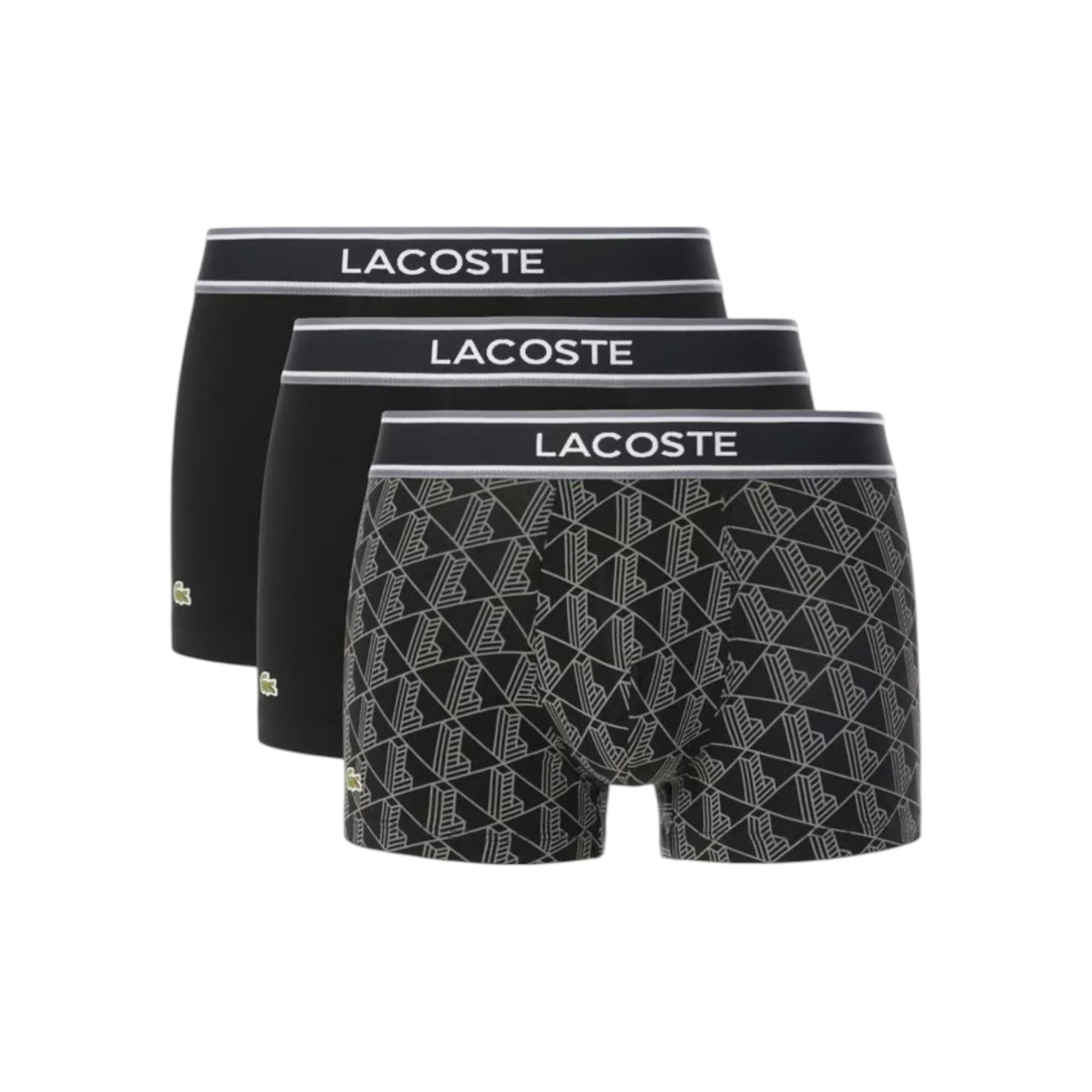 LACOSTE Boxer LACOSTE uomo 5H4970 031 Tripack Nero 5H4970 031 