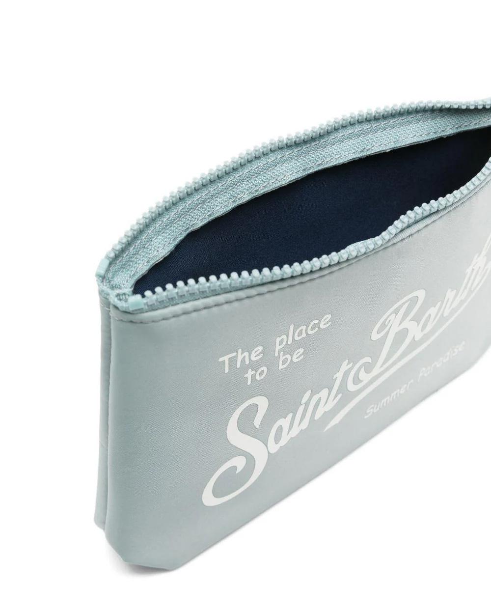 MC2 SAINT BARTH Pochette MC2 SAINT BARTH unisex Aline ALI005300160L Azzurra logo zip laccetto ALI005300160L 53 