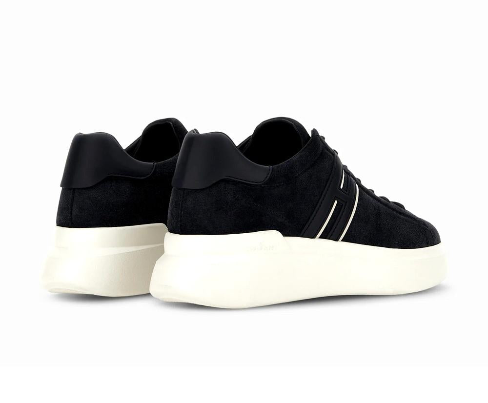 HOGAN Sneakers Hogan uomo HXM5800DV42UHO01VUU801 H580 blu pelle scamosciata HXM5800DV42UHO01VU U801 