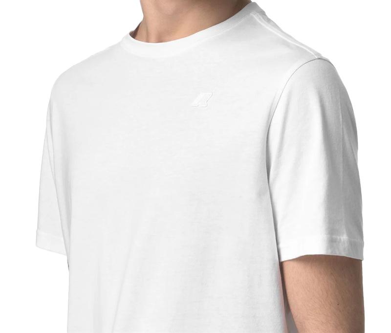 K-WAY T-shirt K-way uomo K7125UW 001 bianca odom jersey K7125UW 001 