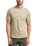 T-shirt K-WAY uomo K3136RW Beige vestibilità regular fit girocollo silhouette clean logo discreto sul petto