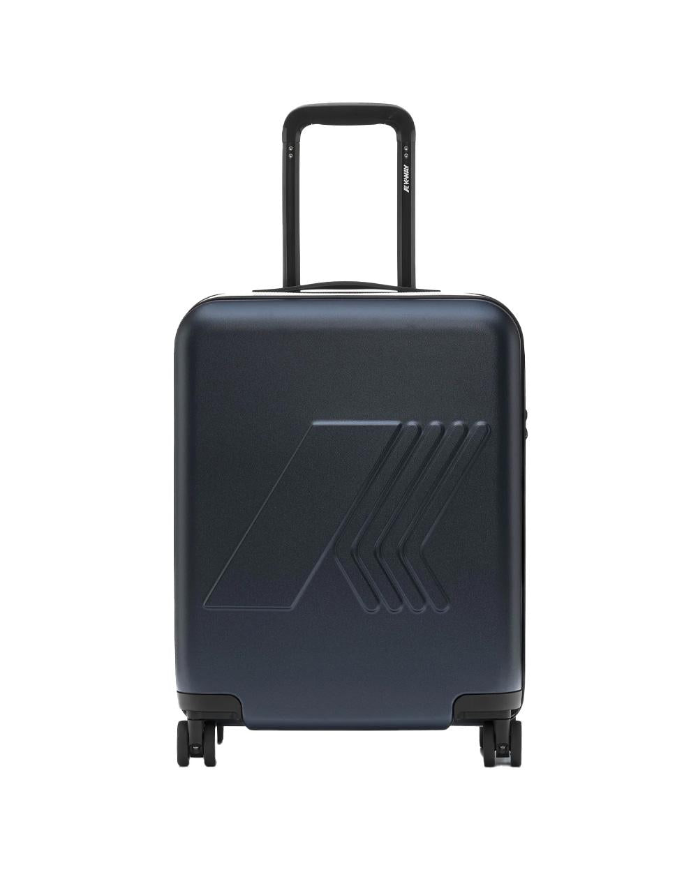 K-WAY Trolley K-WAY uomo EUDOXIE K81372W Blu logo all over tasca quattro ruote K81372W K89 