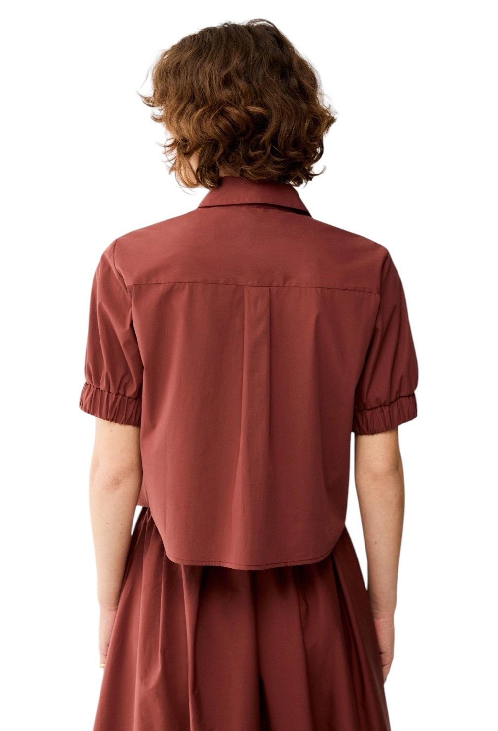 PENNYBLACK Camicia Pennyblack donna 2612111052200 002 Cabina cropped in popeline Terracotta<BR/> 2612111052200 002 
