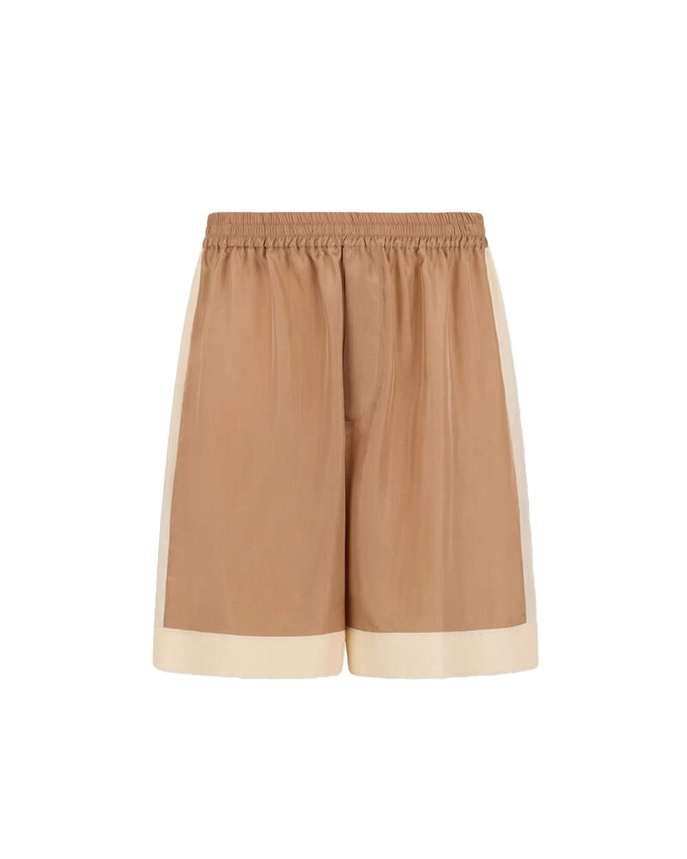 DSQUARED2 Bermuda DSQUARED2 uomo S74MU0959S47223 Marrone tasche seta vita elasticizzata S74MU0959S47223 131 