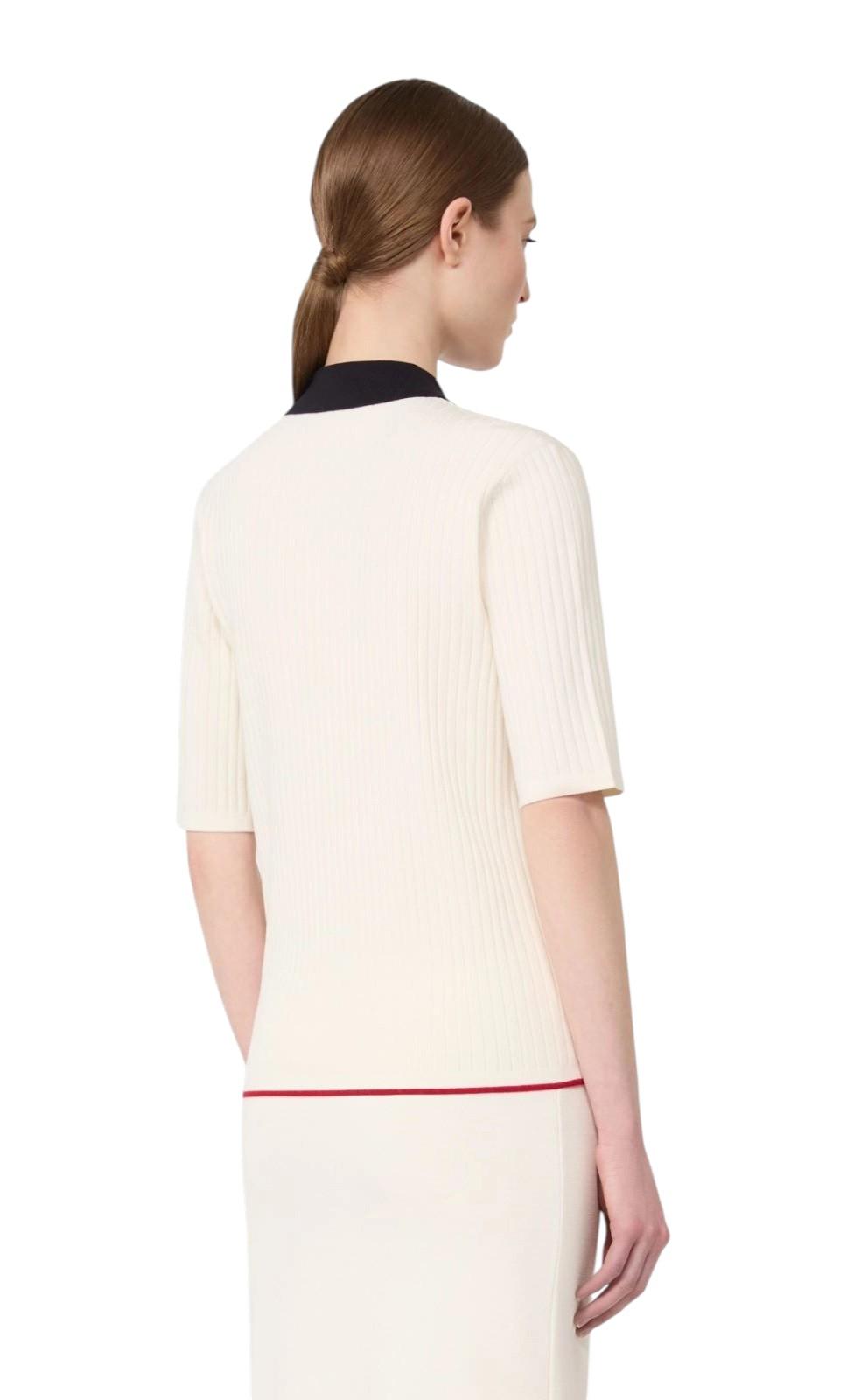 STUDIO Maglia Studio donna 2616361031600 009 Oscuri in viscosa stretch Bianco Blu<BR/> 2616361031600 009 