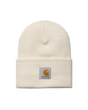 Men's CARHARTT WIP hat I020222 Natural acrylic elasticated cuff logo