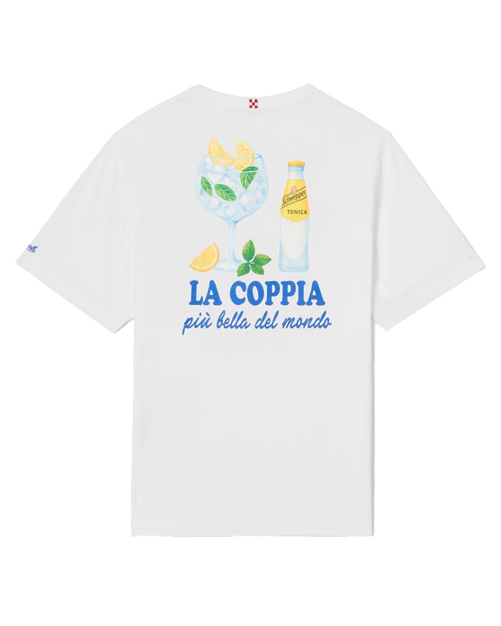 MC2 SAINT BARTH T-shirt Mc2 Saint Barth uomo Portland coppia Schweppes bianca PRL000204568L 001N 