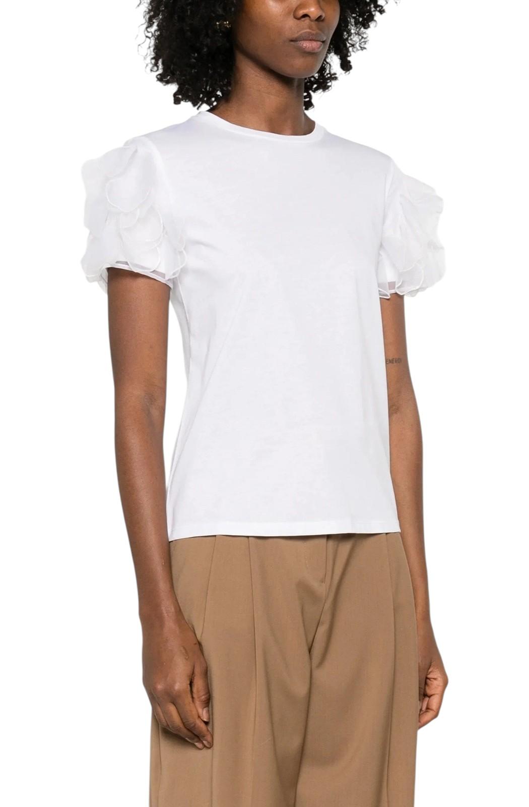 STUDIO T-shirt Studio donna 2616971013600 004 Editti maniche ruffled in organza Bianco<BR/> 2616971013600 004 