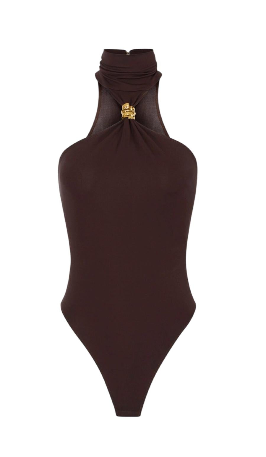 ELISABETTA FRANCHI Body Elisabetta Franchi donna BO01761E2EV9 The Club Marrone<BR/> BO01761E2 EV9 