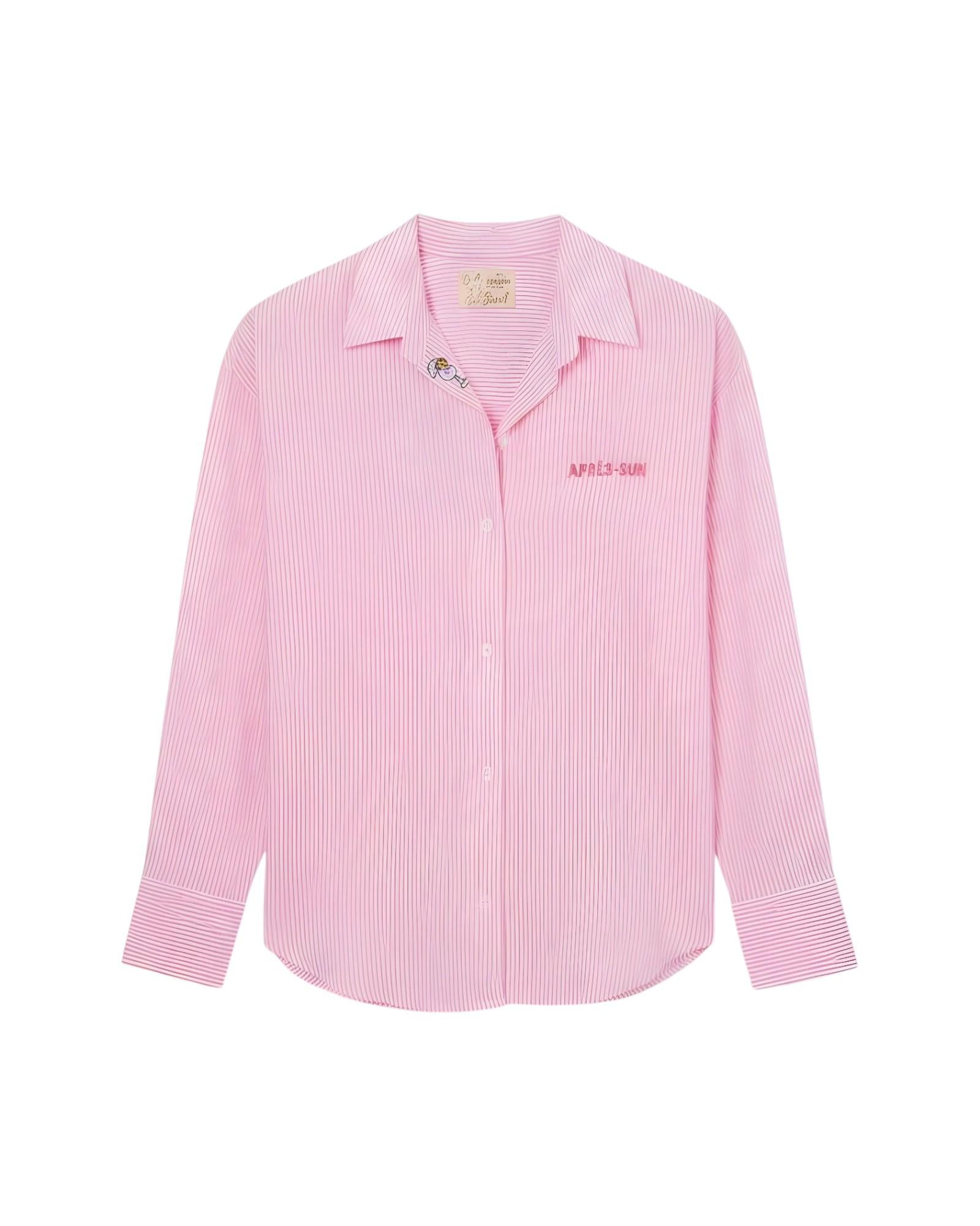 MC2 SAINT BARTH Camicia MC2 SAINT BARTH donna CYS0001 00703L 21 Crystal Seersucker Stripe a righe Rosa	<BR/> CYS000100703L 21 