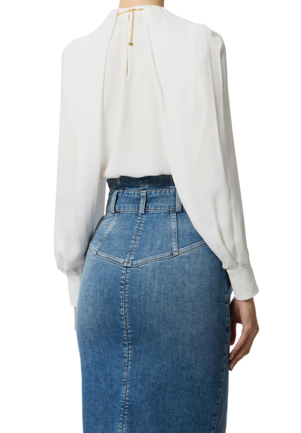 ELISABETTA FRANCHI Camicia Elisabetta Franchi donna CA12961E2360 Avorio<BR/><BR/> CA12961E2 360 