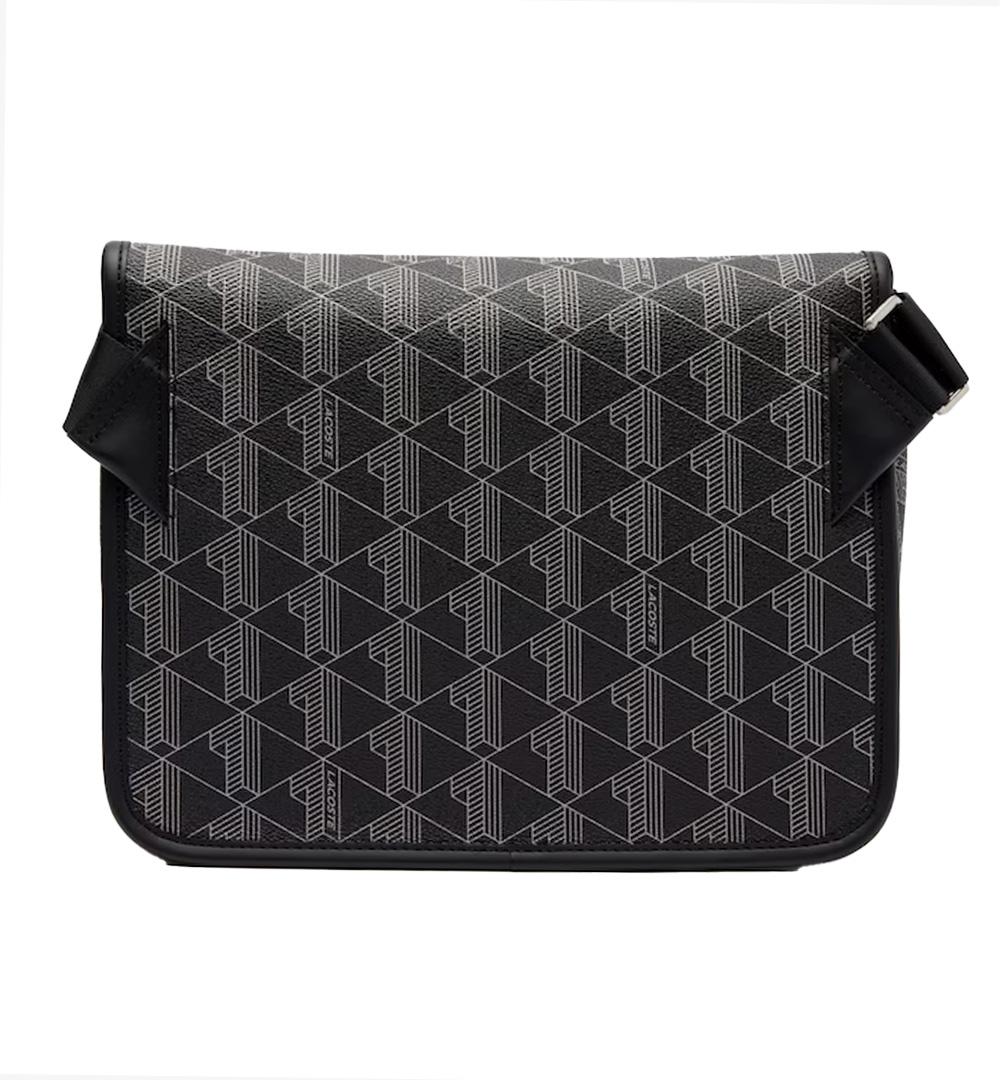 LACOSTE Borsa Lacoste uomo The Blend NH4411LX Nera chiusura pattina tasca principale scomparto con zip tracolla regolabile NH4411LX H45 