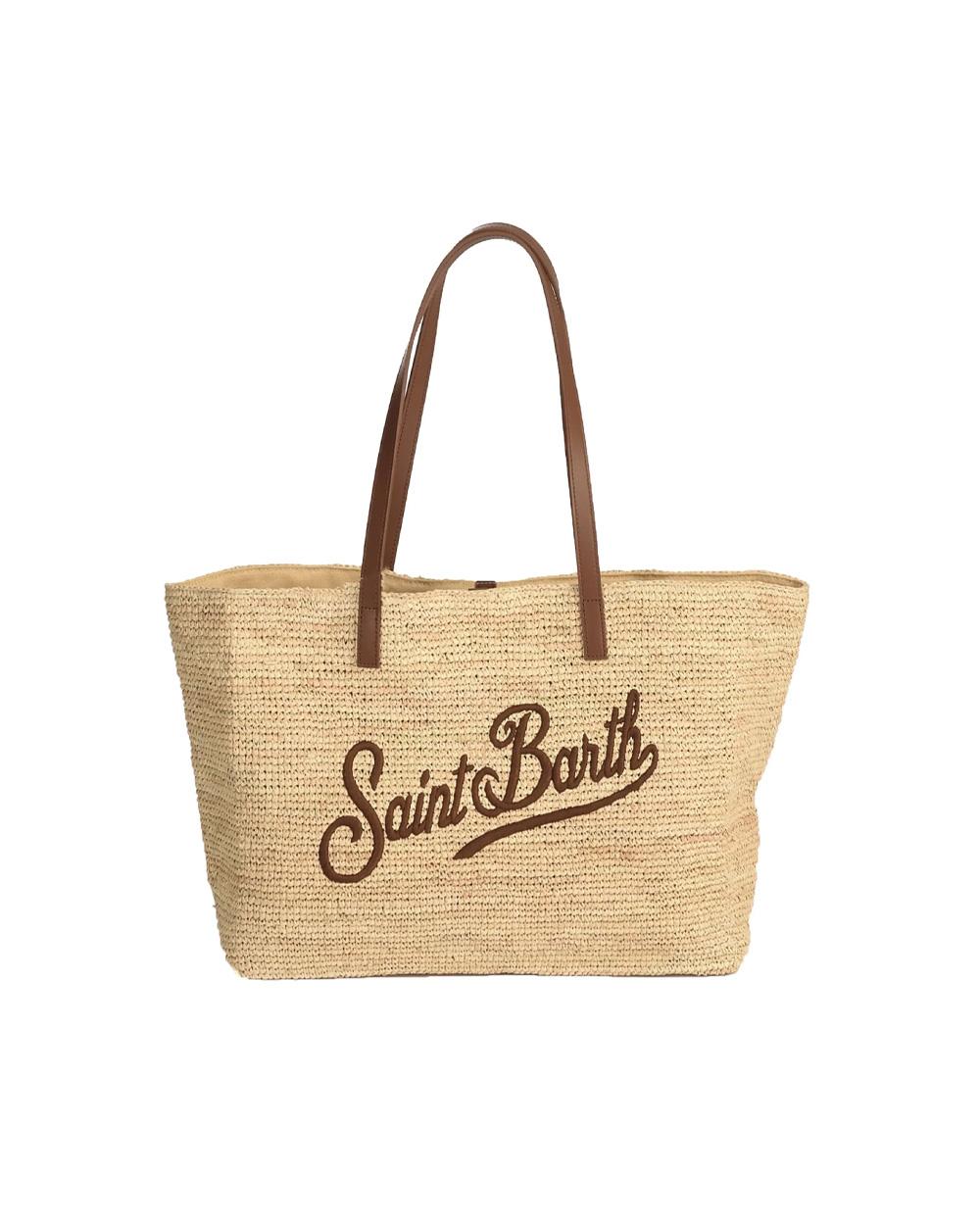 MC2 SAINT BARTH Borsa MC2 SAINT BARTH donna Raffia RAFC00100358L Beige rafia due manici ricamo logo RAFC00100358L 1118 