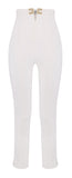 Elisabetta Franchi women's trousers PA16361E2360 Main Collection Ivory